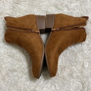 SHEIN Camel Suede Booties